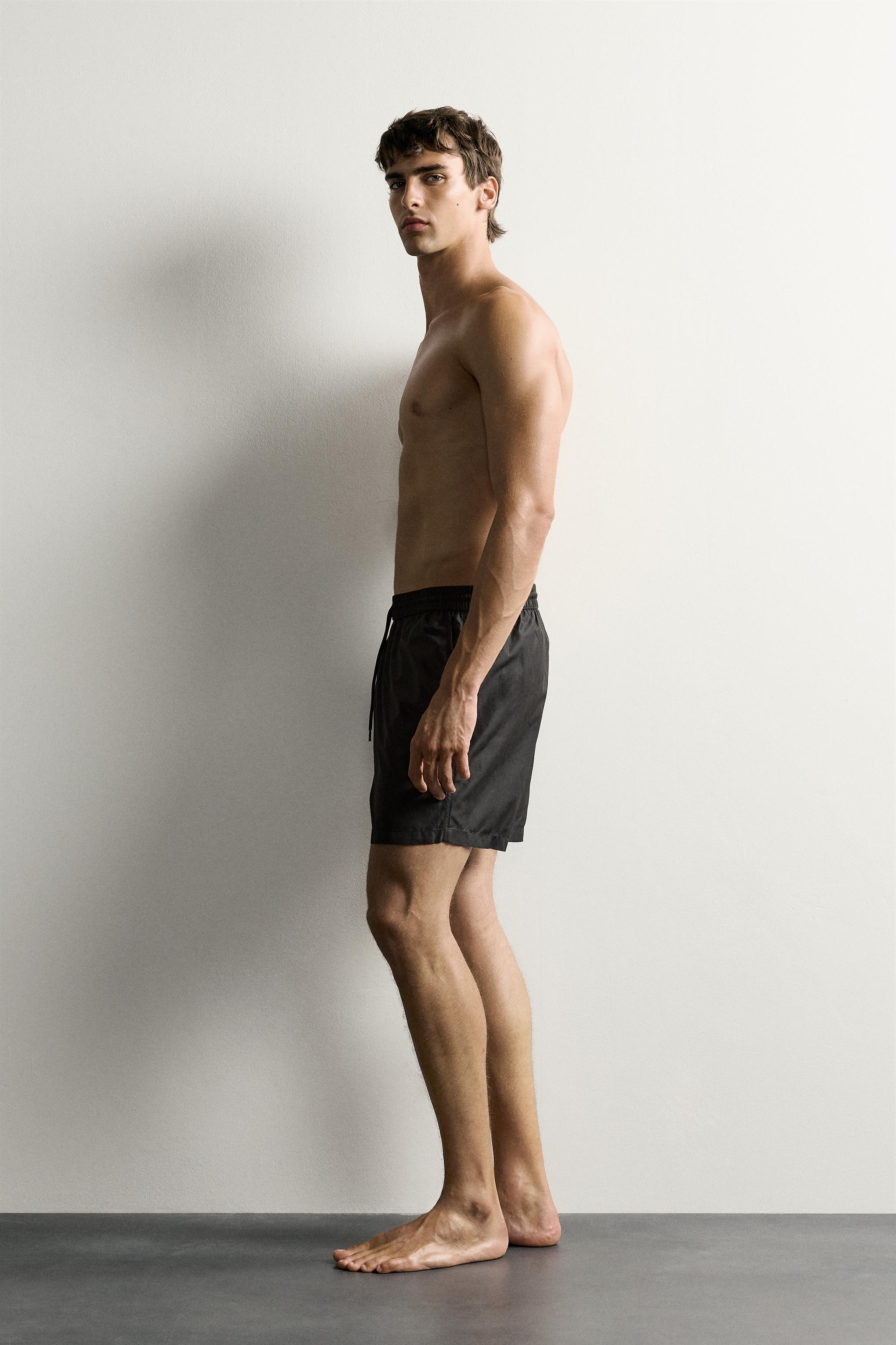AARON LEVINE X ZARA MID-LENGTH SWIM SHORTS